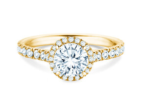 Anello di Fidanzamento Pure Infinity in 9K oro giallo con diamanti da laboratorio 0,65ct E/VS