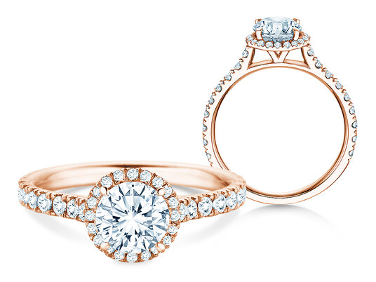 Anello di Fidanzamento Pure Infinity in 9K oro bianco con diamanti 0,65ct G/SI
