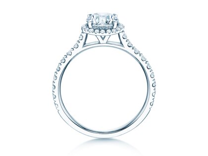 Anello di Fidanzamento Pure Infinity in 18K oro bianco con diamanti 0,65ct G/SI