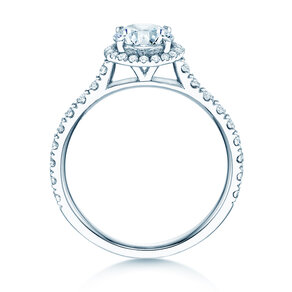 Anello di Fidanzamento Pure Infinity in 18K oro bianco con diamanti 0,65ct G/SI