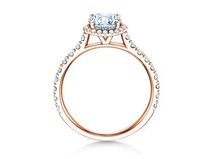 Anello di Fidanzamento Pure Infinity in 18K oro rosa con diamanti 0,90ct G/SI