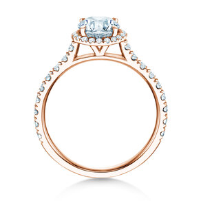 Anello di Fidanzamento Pure Infinity in 18K oro rosa con diamanti 0,90ct G/SI