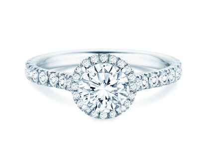 Anello di Fidanzamento Pure Infinity in 18K oro bianco con diamanti 0,65ct G/SI