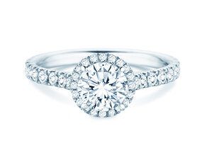 Anello di Fidanzamento Pure Infinity in 18K oro bianco con diamanti 0,65ct G/SI