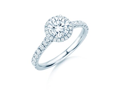 Anello di Fidanzamento Pure Infinity in 18K oro bianco con diamanti 0,65ct G/SI
