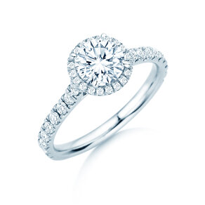 Anello di Fidanzamento Pure Infinity in 18K oro bianco con diamanti 0,65ct G/SI
