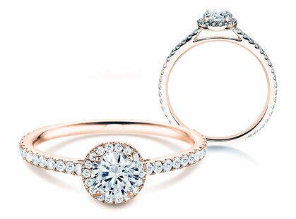 Anello di Fidanzamento Pure Infinity in 18K oro rosa con diamanti 0,95ct