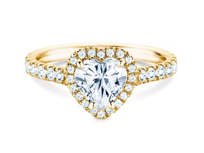 Anello di Fidanzamento Pure Love in 14K oro giallo con diamanti 0,65ct G/SI