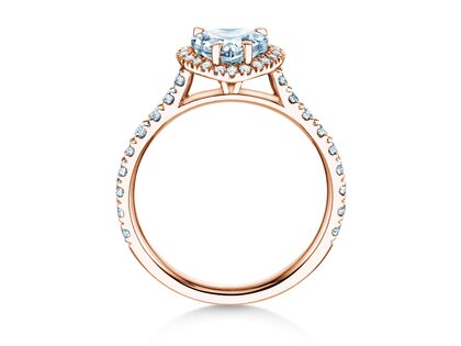 Anello di Fidanzamento Pure Love in 14K oro rosa con diamanti 0,65ct G/SI