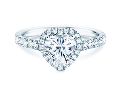 Anello di Fidanzamento Pure Love in 14K oro bianco con diamanti 0,65ct G/SI