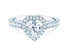 Anello di Fidanzamento Pure Love in 14K oro bianco con diamanti 0,65ct G/SI