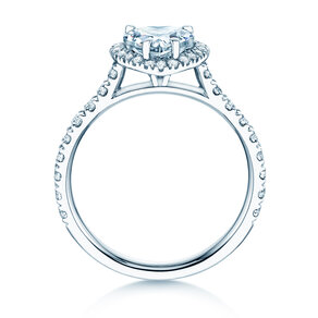 Anello di Fidanzamento Pure Love in 14K oro bianco con diamanti 0,65ct G/SI