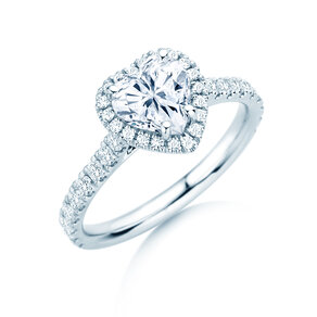 Anello di Fidanzamento Pure Love in 14K oro bianco con diamanti 0,65ct G/SI