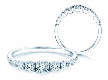 Anello di Fidanzamento 9 Diamonds