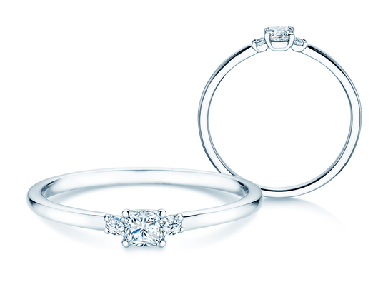 Anello di Fidanzamento Vivid Petite Cushion Cut