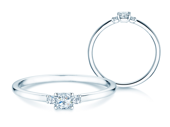Anello di Fidanzamento Vivid Petite Cushion Cut