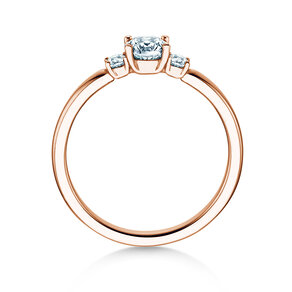 Anello di Fidanzamento  in 9K oro rosa con diamanti 0,40ct G/SI