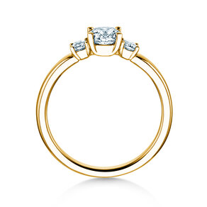 Anello di Fidanzamento Vivid Petite Diamond in 18K oro giallo con diamanti 0,50ct G/SI