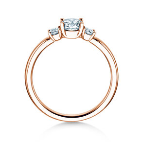 Anello di Fidanzamento  in 9K oro rosa con diamanti 0,50ct G/SI
