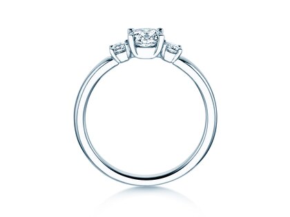 Anello di Fidanzamento Vivid Petite Diamond in 18K oro bianco con diamanti 0,50ct G/SI