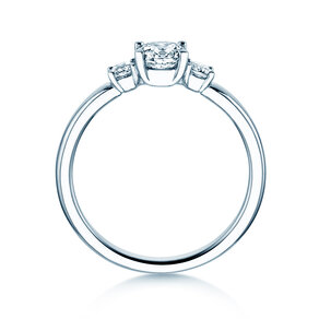 Anello di Fidanzamento Vivid Petite Diamond in 18K oro bianco con diamanti 0,50ct G/SI