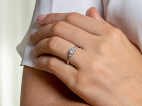 Anello di Fidanzamento Vivid Petite Diamond in 18K oro rosa con diamanti 0,60ct G/SI