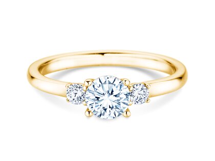Anello di Fidanzamento Vivid Petite Diamond in 18K oro giallo con diamanti 0,60ct G/SI