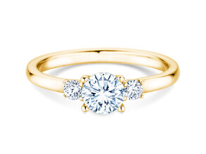 Anello di Fidanzamento Vivid Petite Diamond in 18K oro giallo con diamanti 0,60ct G/SI