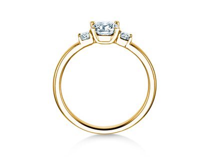 Anello di Fidanzamento Vivid Petite Diamond in 18K oro giallo con diamanti 0,60ct G/SI