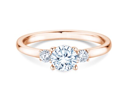 Anello di Fidanzamento Vivid Petite Diamond in 18K oro rosa con diamanti 0,60ct G/SI