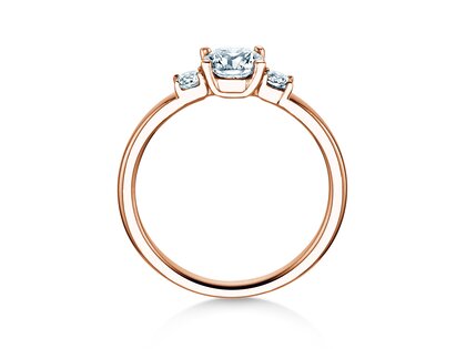 Anello di Fidanzamento Vivid Petite Diamond in 18K oro rosa con diamanti 0,60ct G/SI