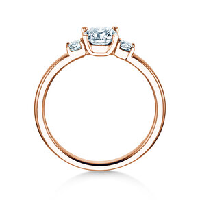 Anello di Fidanzamento Vivid Petite Diamond in 18K oro rosa con diamanti 0,60ct G/SI