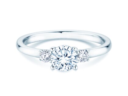 Anello di Fidanzamento Vivid Petite Diamond in 18K oro bianco con diamanti 0,60ct G/SI