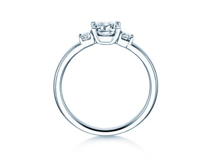 Anello di Fidanzamento Vivid Petite Diamond in 18K oro bianco con diamanti 0,60ct G/SI