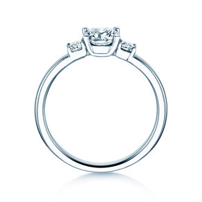 Anello di Fidanzamento Vivid Petite Diamond in 18K oro bianco con diamanti 0,60ct G/SI