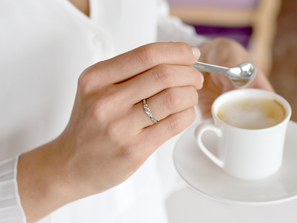 Anello di Fidanzamento Vivid Petite Diamond in platino 950/- con diamanti 0,30ct G/SI