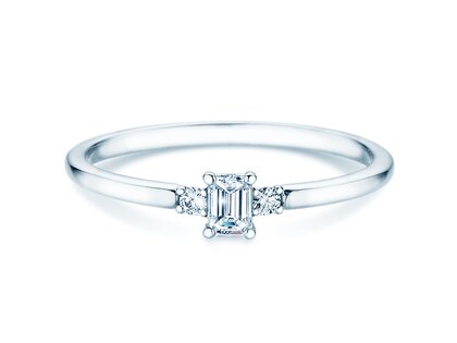 Anello di Fidanzamento Vivid Petite Emerald Cut