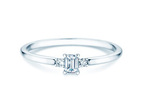 Anello di Fidanzamento Vivid Petite Emerald Cut