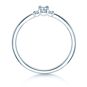 Anello di Fidanzamento Vivid Petite Emerald Cut