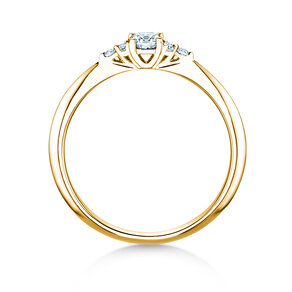 Anello di Fidanzamento Vivid Diamond in 14K oro giallo con diamanti 0,31ct G/SI