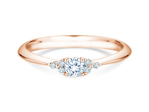 Anello di Fidanzamento Vivid Diamond in 9K oro rosa con diamanti 0,31ct