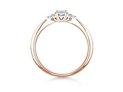 Anello di Fidanzamento Vivid Diamond in 9K oro rosa con diamanti 0,31ct