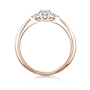 Anello di Fidanzamento Vivid Diamond in 9K oro rosa con diamanti 0,31ct