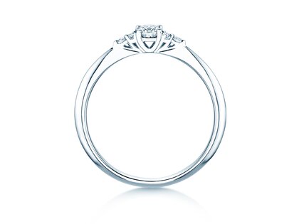 Anello di Fidanzamento Vivid Diamond in 14K oro bianco con diamanti 0,31ct G/SI