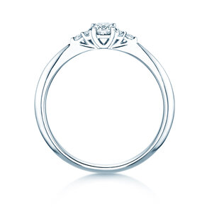 Anello di Fidanzamento Vivid Diamond in 14K oro bianco con diamanti 0,31ct G/SI