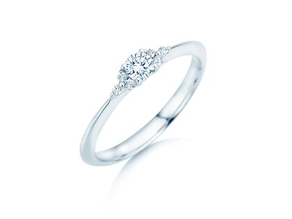 Anello di Fidanzamento Vivid Diamond in 18K oro bianco con diamanti 0,21ct G/SI