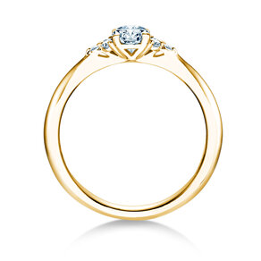 Anello di Fidanzamento Vivid Diamond in 18K oro giallo con diamanti 0,43ct G/SI