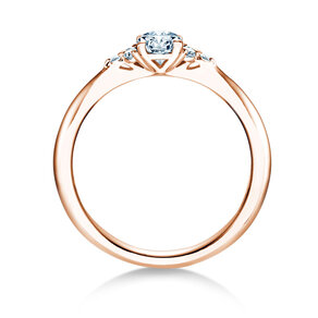 Anello di Fidanzamento Vivid Diamond in 18K oro rosa con diamanti 0,43ct G/SI