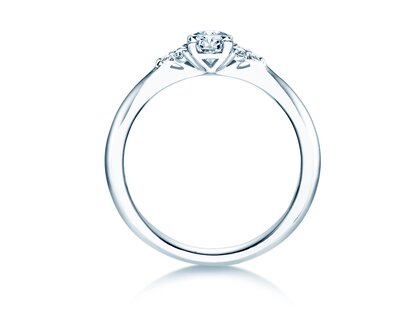 Anello di Fidanzamento Vivid Diamond in 18K oro bianco con diamanti 0,43ct G/SI