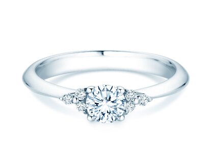 Anello di Fidanzamento Vivid Diamond in oro bianco